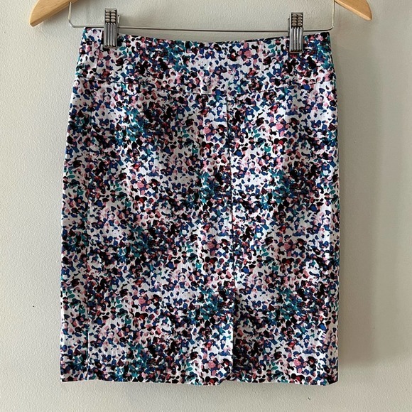 Margaret M Petites Stretch Straight Pencil Mini Skirt Abstract PXS - Picture 7 of 9